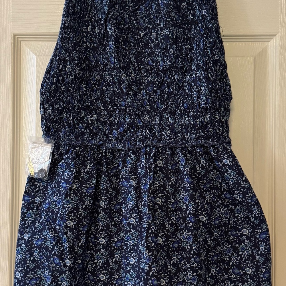 Free People Navy Floral Dress